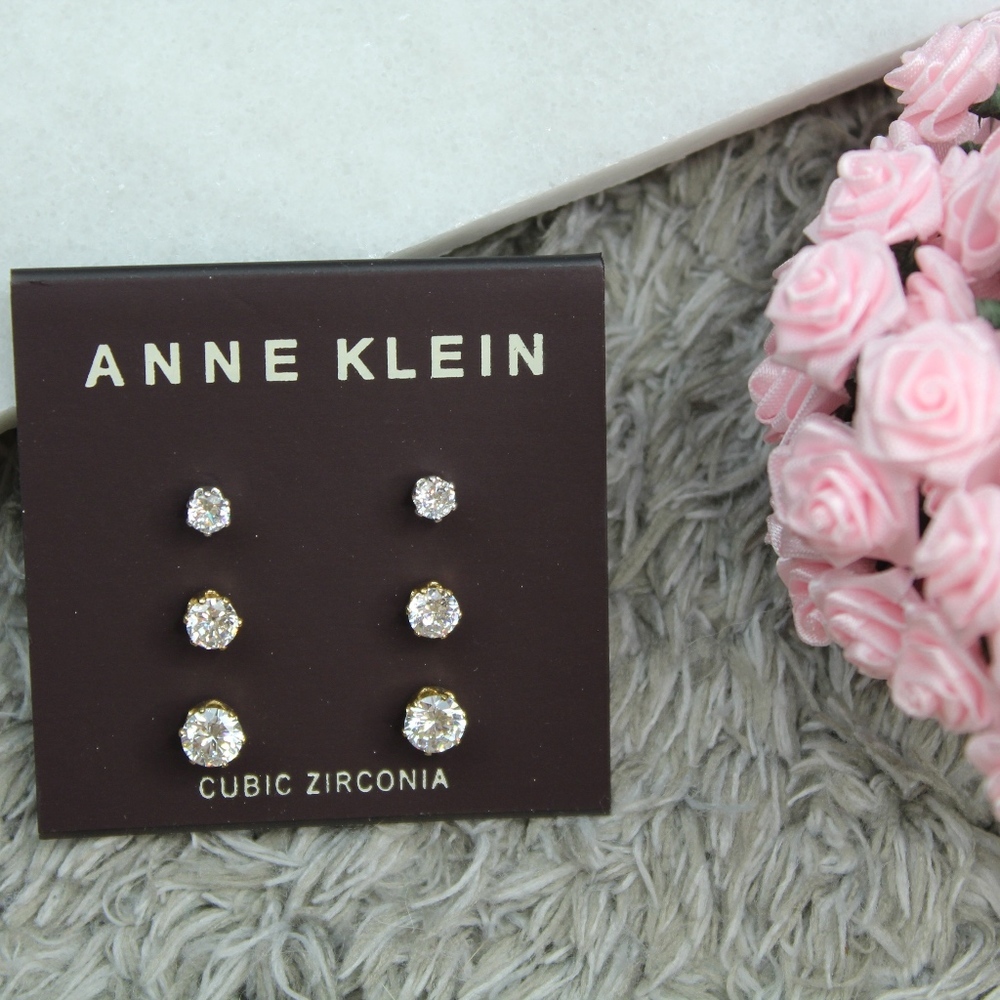 Womens Anne Klein Trio Stud Earring